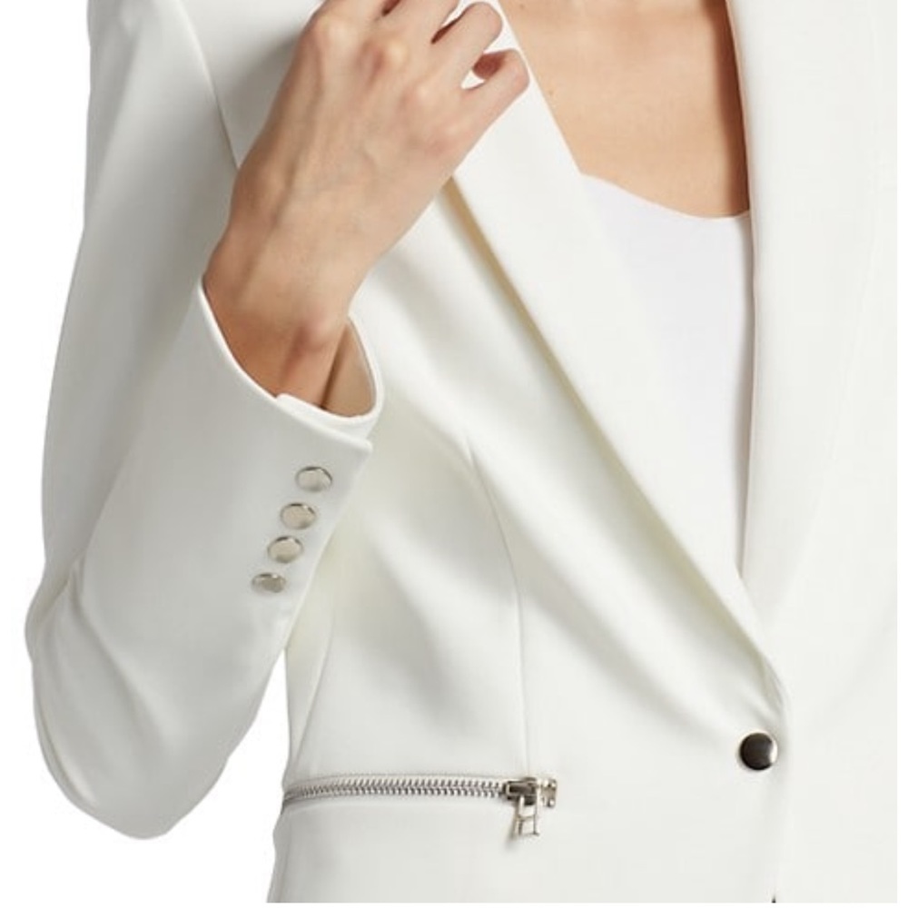 Veronica Beard White Scuba Jacket - image 8